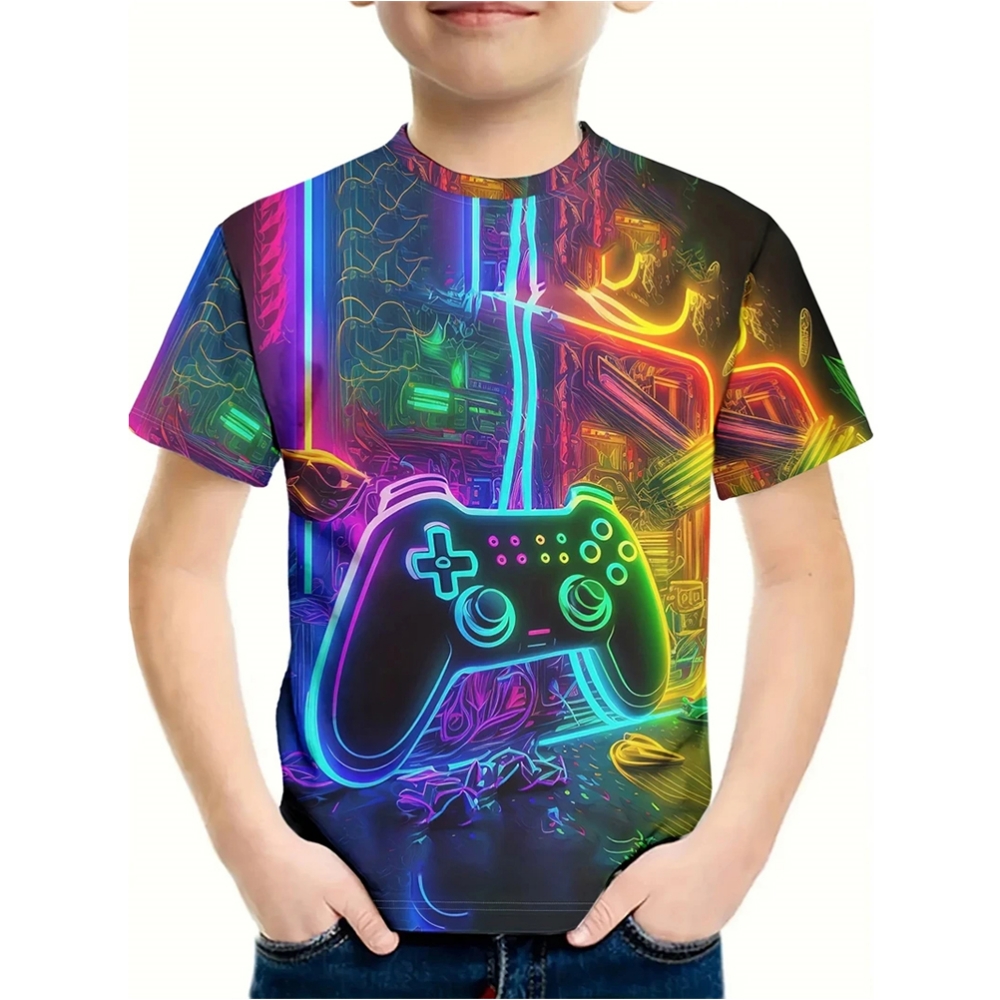 Summer Clothing Drawing For Kids - Erkek çocuk için tişört 3D Baskı