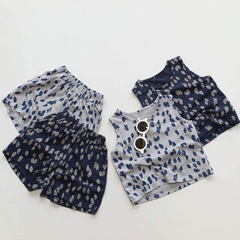 Summer Clothing Drawing For Kids - Yaz Çocuk Giyim Setleri Kolsuz T-shirt