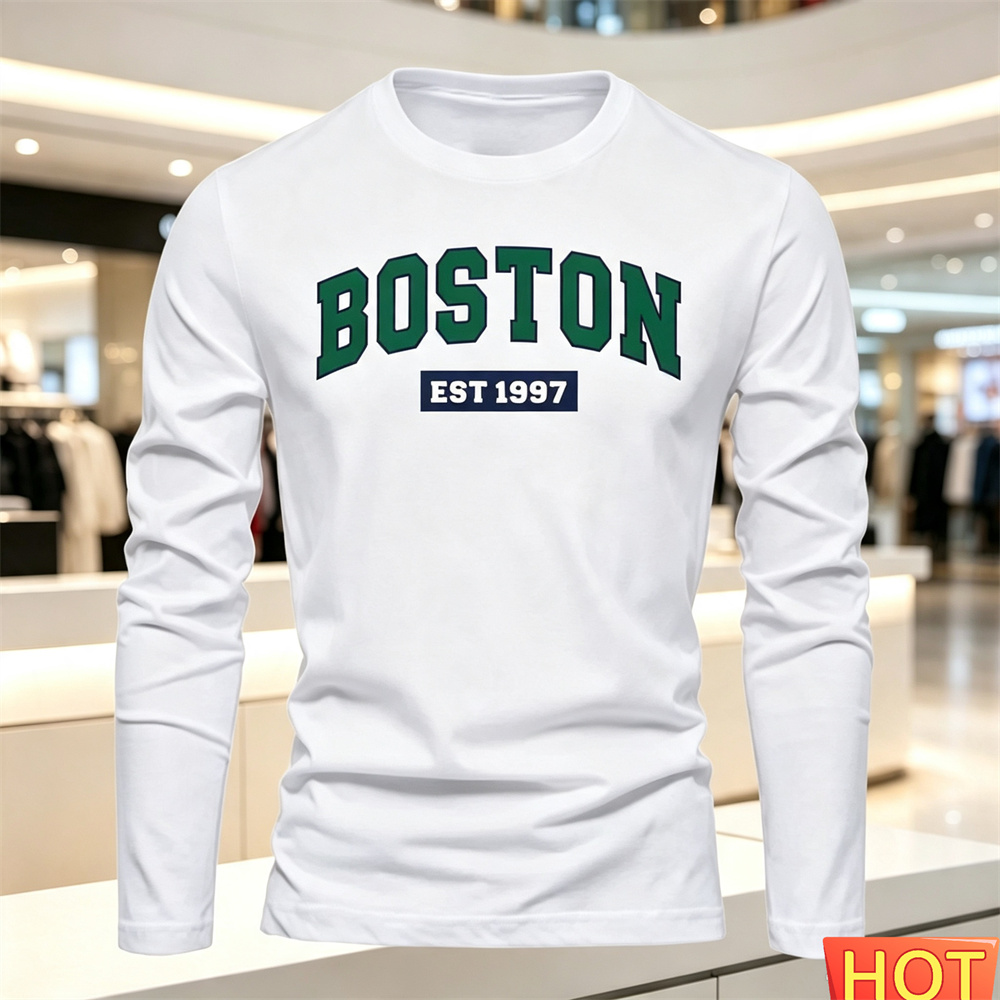 Summer Clothing Men Fashion - Sonbahar Yaz Erkek Uzun Kollu Tişört