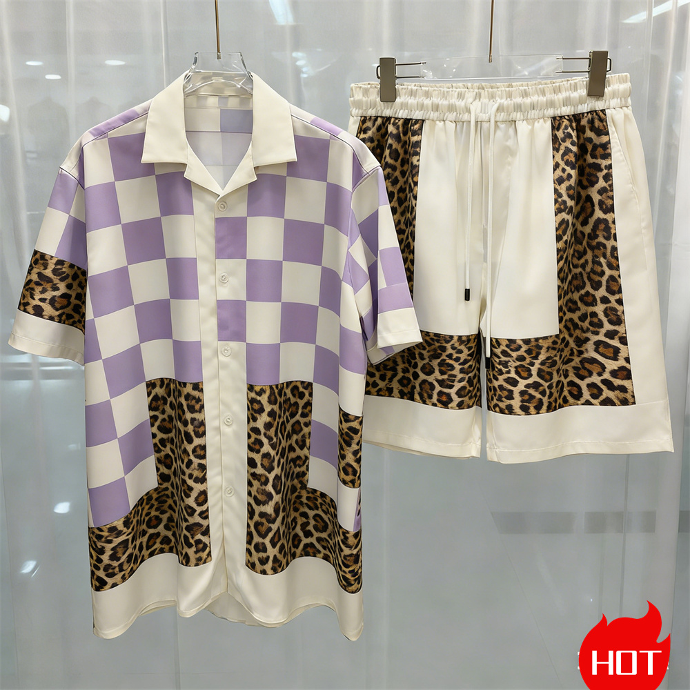 Summer Clothing Men Fashion - Moda Yaz Erkek Gömlek Takım Elbise