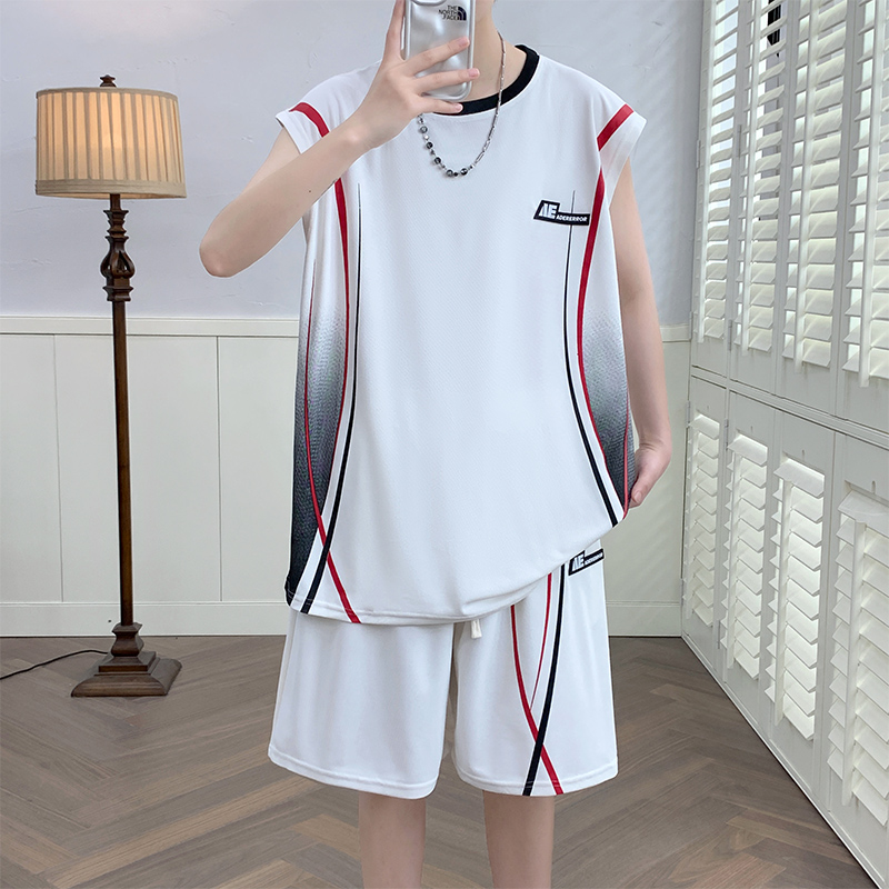 Summer Clothing Men Fashion - Erkek Günlük 2 Parça Spor Giyim
