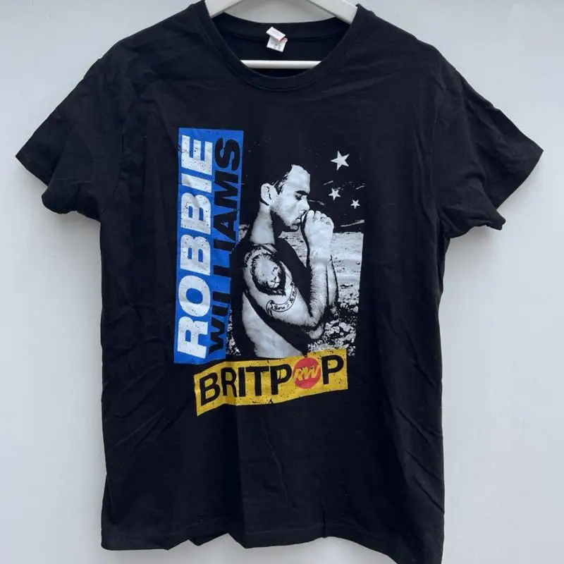 Summer Clothing Uk - Robbie Williams Britpop Tişörtü Tour UK