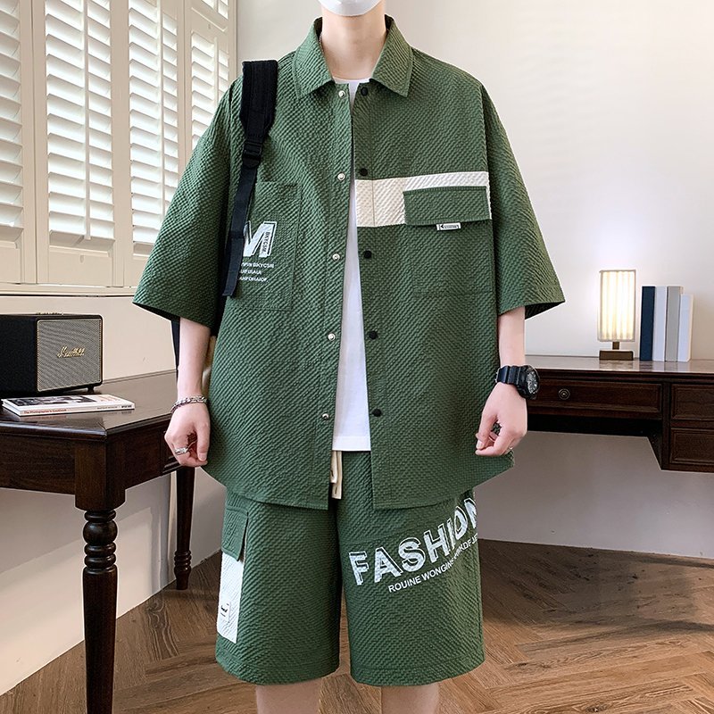 Moda Erkek Takımları Üst Gömle - Summer Clothing Men Fashion incelemesi ve fiyatı