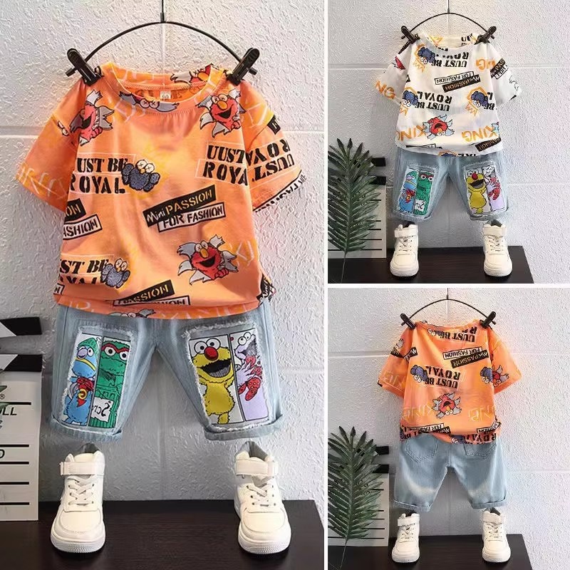 Sevimli Karikatür Baskılı Kısa - Summer Clothing Drawing For Kids incelemesi ve fiyatı