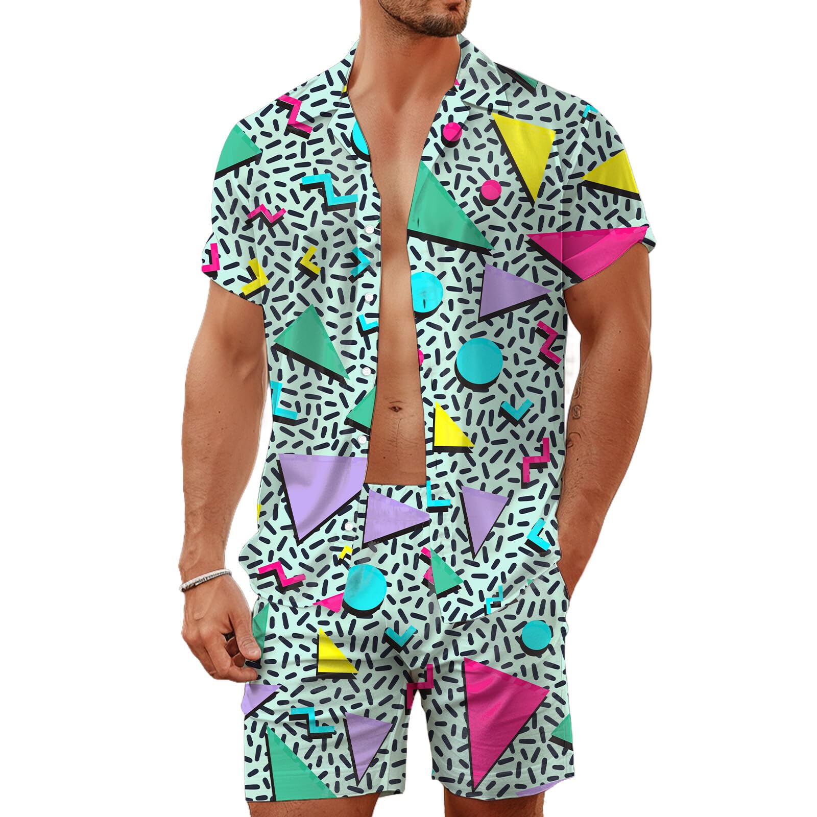 Yazlık Düzensiz Geometrik 3D B - Summer Clothing Men Fashion incelemesi ve fiyatı