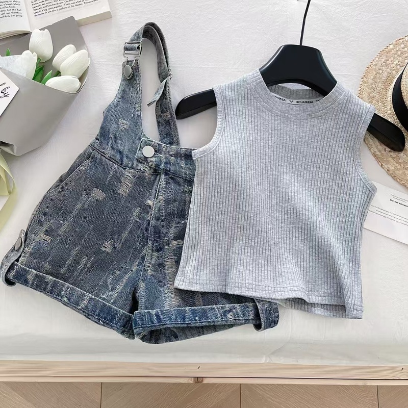 Çocuk Giyim Setleri Örgü Tank  - Summer Clothing Drawing For Kids incelemesi ve fiyatı