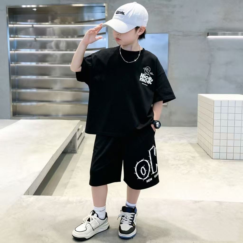 Pamuk Yaz Hip Hop Erkek Giysil - Summer Clothing Drawing For Kids incelemesi ve fiyatı