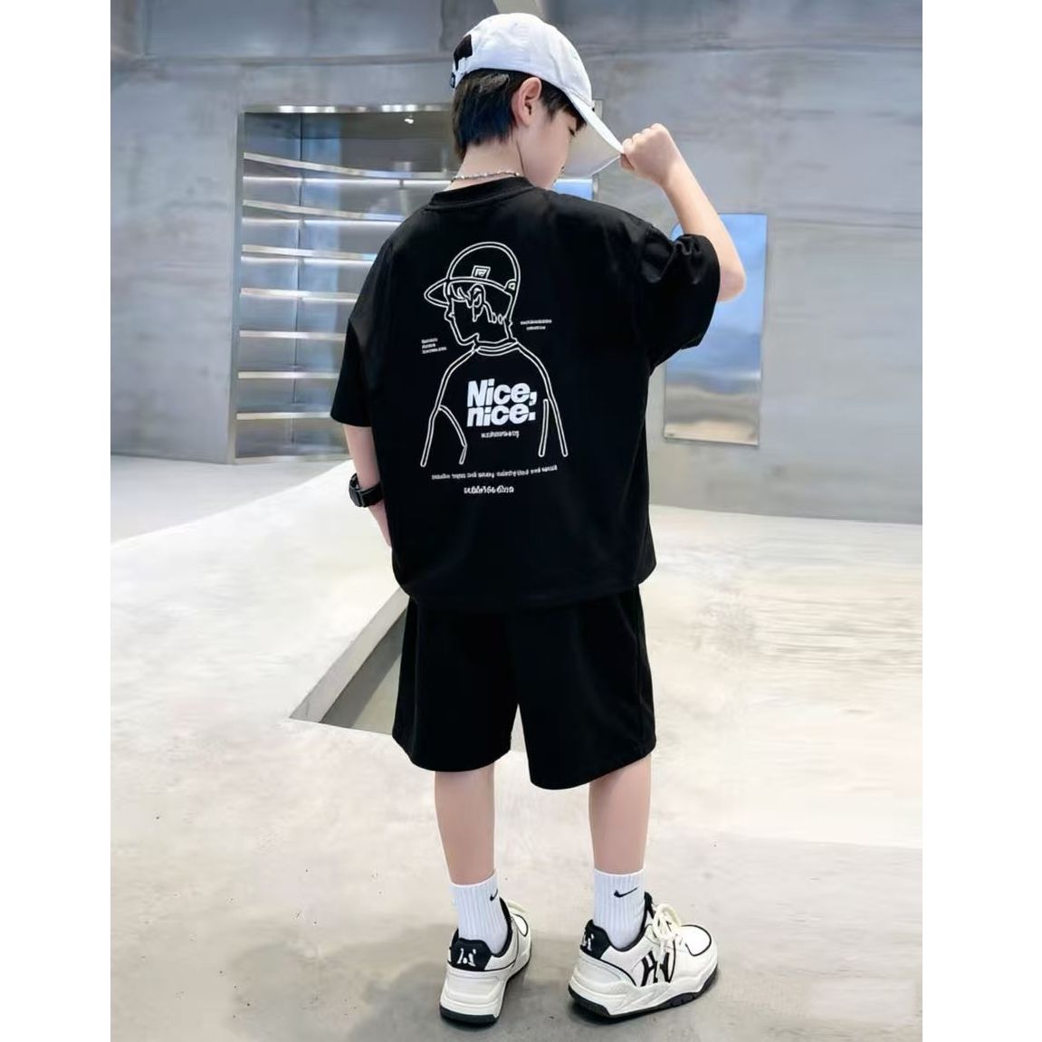 Pamuk Yaz Hip Hop Erkek Giysil - Summer Clothing Drawing For Kids incelemesi ve fiyatı