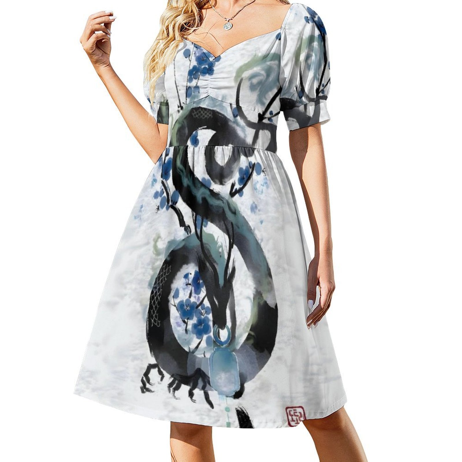 Japon Mavi Gece Ejderhası Müre - Summer Nights Clothing incelemesi ve fiyatı